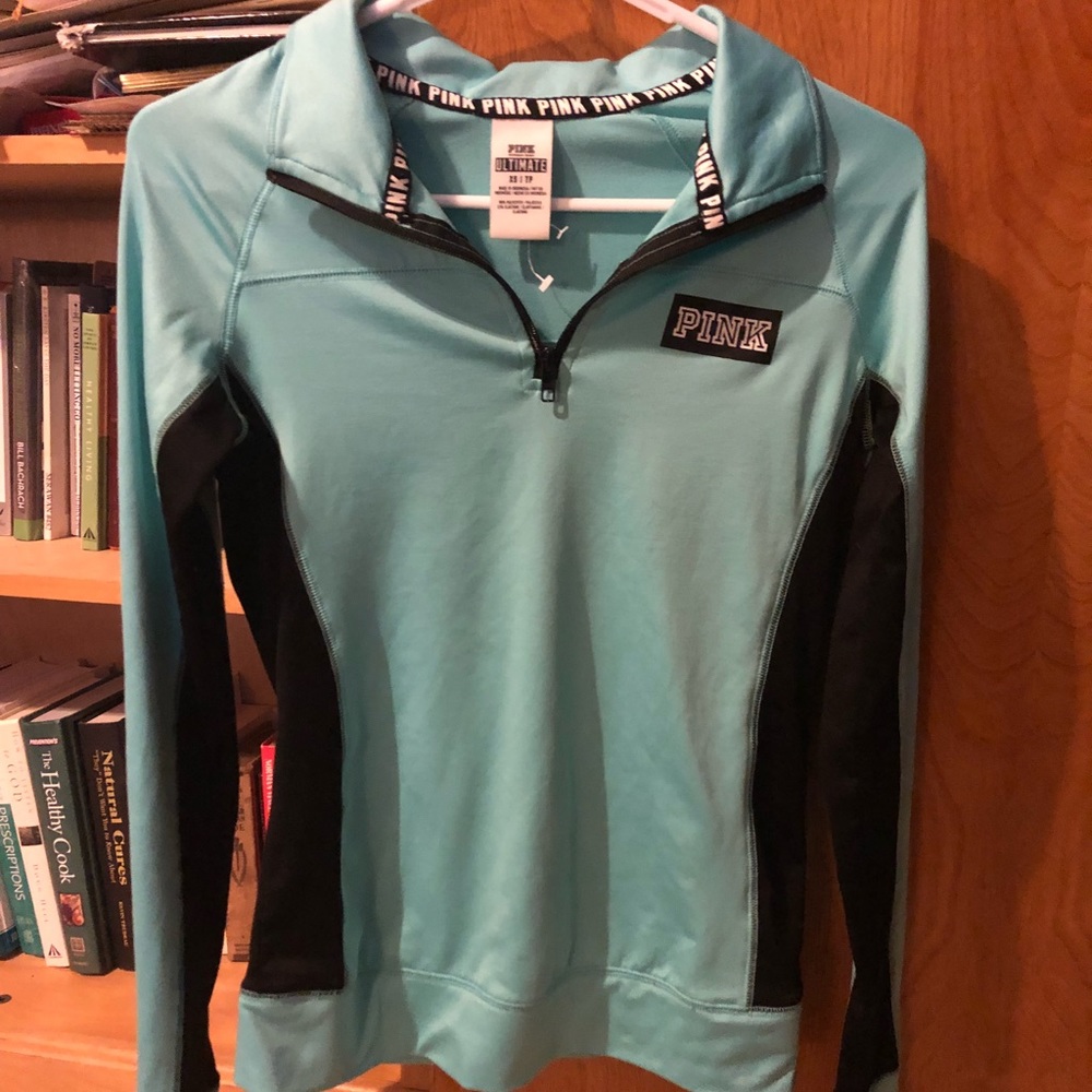 Victoria’s Secret Pink: Mint Green Quarter Zip